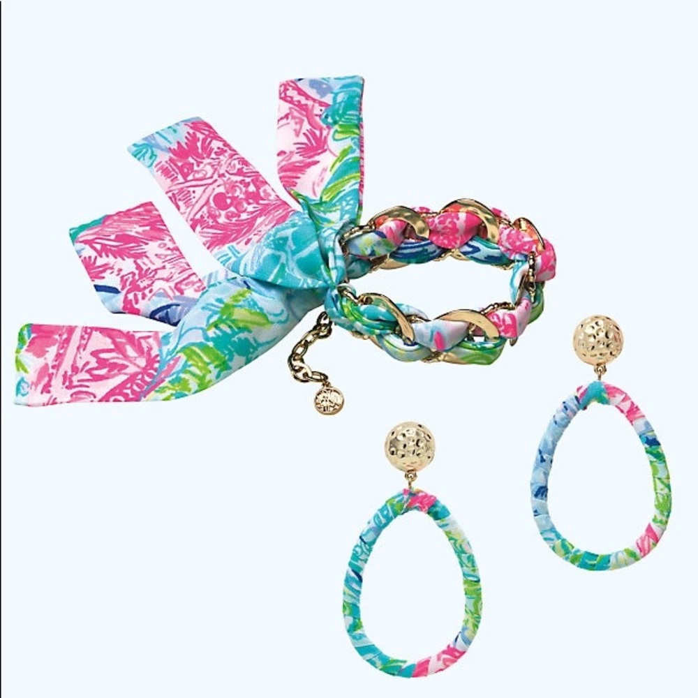 Lilly Pulitzer Earrings & Bracelet Set NWT